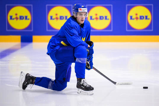 Leo Carlsson of Sweden at a practice session