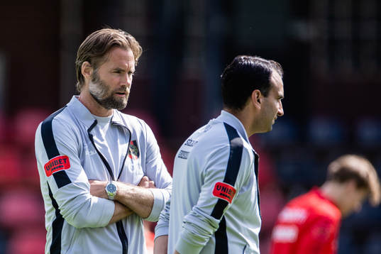 Brommapojkarnas tränare Olof Mellberg och tränare Andreas