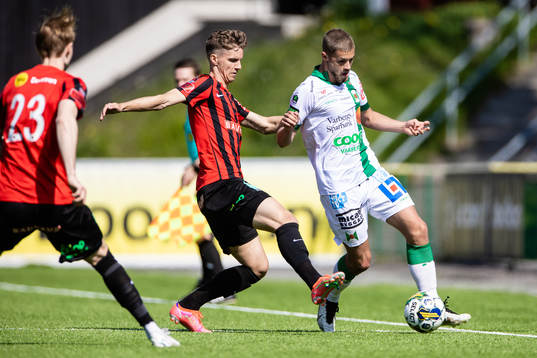 Brommapojkarnas Samuel Leach Holm och Varbergs Oliver