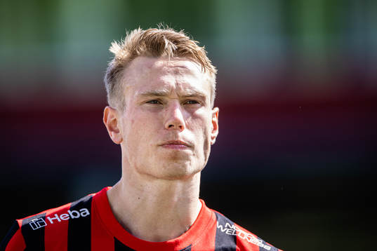 Brommapojkarnas Torbjörn Lysaker Heggem fotbollsmatchen i