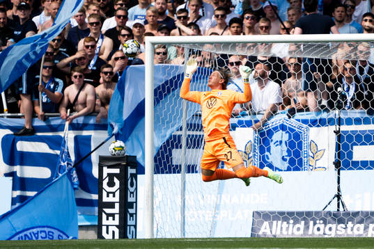 Malmö FFs målvakt Johan Dahlin