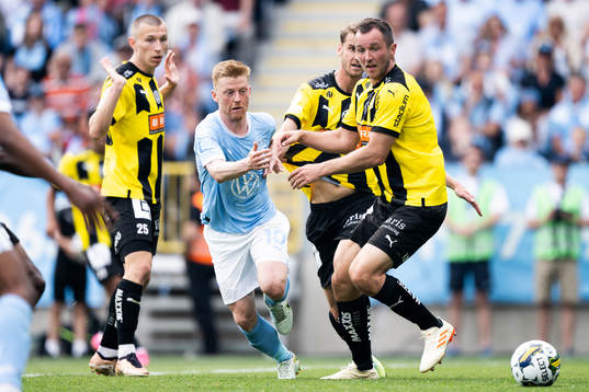 Malmö FFs Anders Christiansen och Häckens Even Hovland