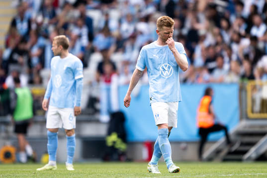 Malmö FFs Anders Christiansen deppar