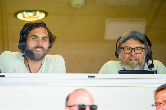 Radiosportens expert Johan Elmander och Andreas Matz