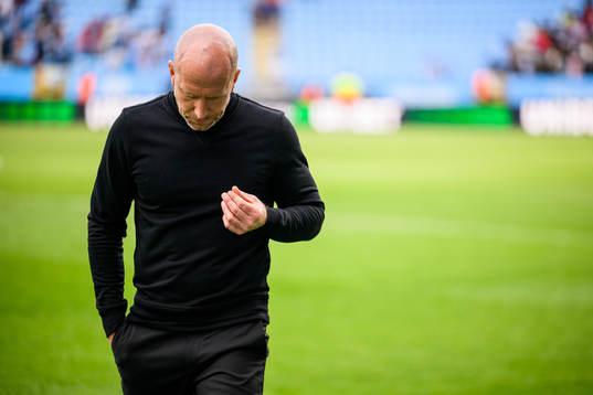 Malmö FFs tränare Henrik Rydström deppar