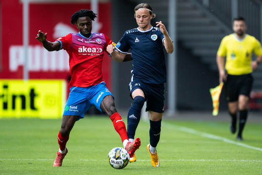 Helsingborgs Benjamin Acquah och Utsiktens Fredrik
