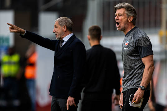 Helsingborgs tränare Stuart Baxter och assisterande