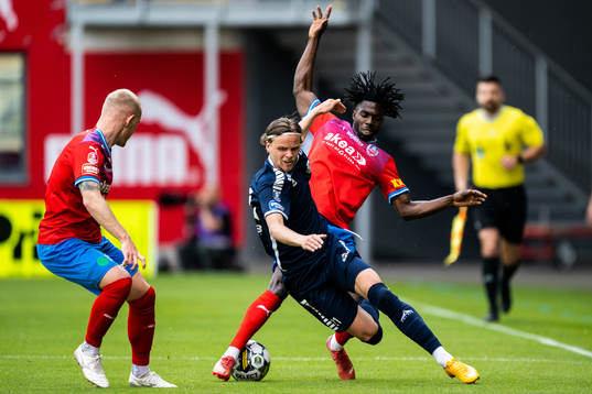 Utsiktens Fredrik Martinsson och Helsingborgs Benjamin