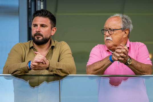 Robin Staaf och Helsingborgs förre ordförande Sten-Inge
