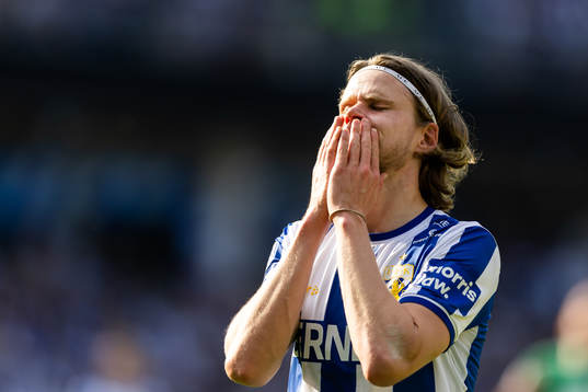 IFK Göteborgs Gustaf Norlin deppar