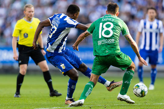 IFK Göteborgs Suleiman Abdullahi och Hammarbys Loret Sadiku