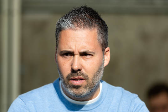 Hammarbys tränare Marti Cifuentes innan fotbollsmatchen i