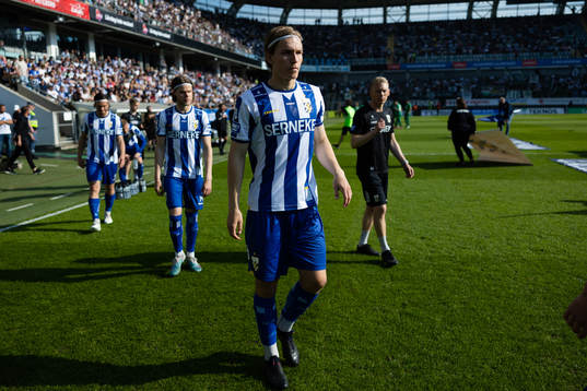 IFK Göteborgs Johan Bångsbo innan  fotbollsmatchen i