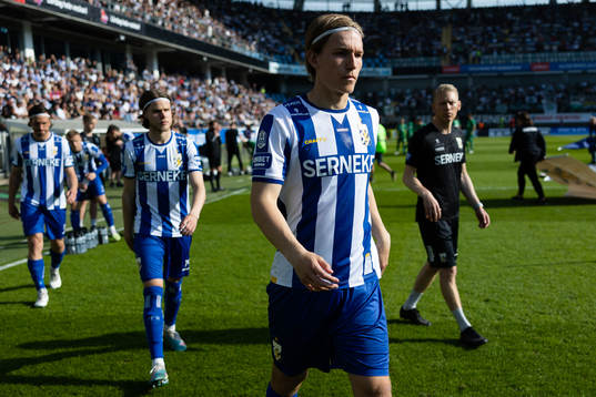 IFK Göteborgs Johan Bångsbo innan  fotbollsmatchen i