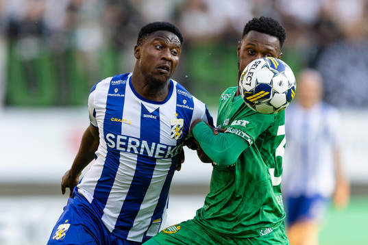 IFK Göteborgs Suleiman Abdullahi och Hammarbys Shaquille