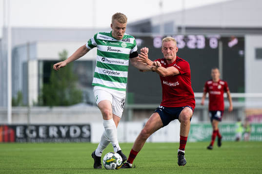 Västerås SKs Simon Johansson och Östers Adam Bergmark
