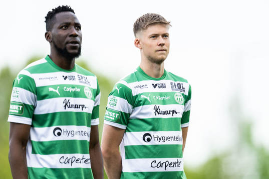 Västerås SKs Frederic Nsabiyumva och Patric Åslund