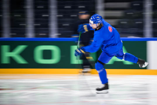 Linus Johansson of Sweden at a practice session