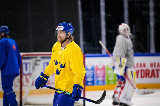 Anton Lindholm of Sweden at a practice session