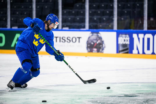 Linus Johansson of Sweden at a practice session