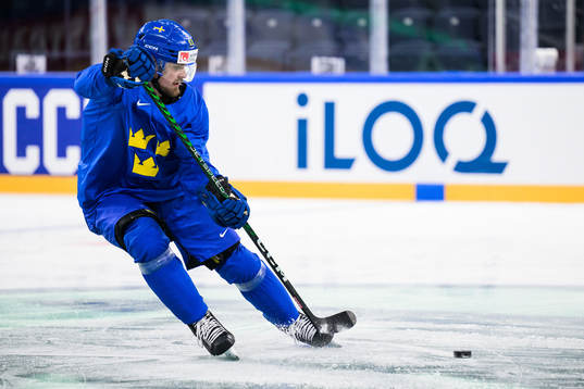 Linus Johansson of Sweden at a practice session