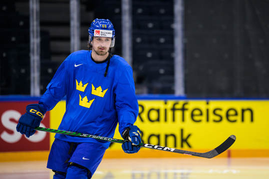 Linus Johansson of Sweden at a practice session