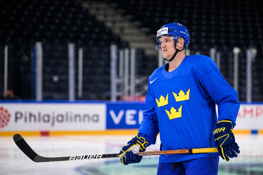 Jakob Silfverberg of Sweden at a practice session
