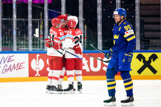 Jesper Jensen Aabo Nicklas Jensen Nikolaj Ehlers celebrate