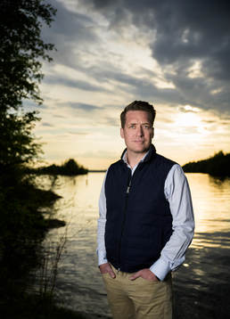 Sam Hallam, head coach of team Sweden, poses for a portrait