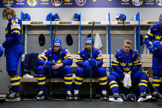 Jonathan Pudas, Jacob de la Rose, Oscar Lindberg and Jakob