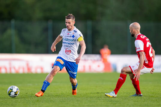 Värnamos Oscar Johansson och Kalmars Robert Gojani