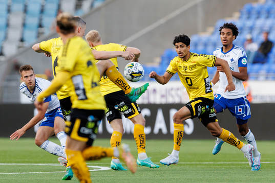 Elfsborgs Ahmed Qasem och IFK Norrköpings Jesper Ceesay