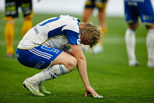 IFK Norrköpings Daniel Fritz Eid deppar