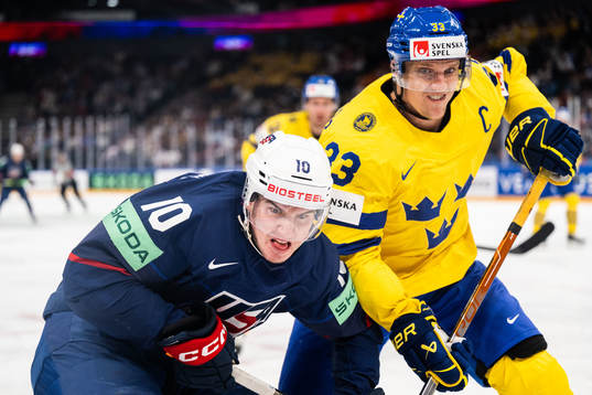 Drew O'Connor of USA and Jakob Silfverberg of Sweden