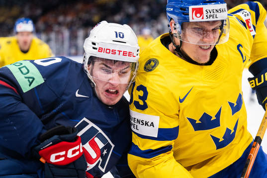 Drew O'Connor of USA and Jakob Silfverberg of Sweden