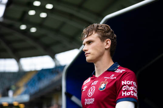 Örgrytes Christoffer Styffe innan fotbollsmatchen i