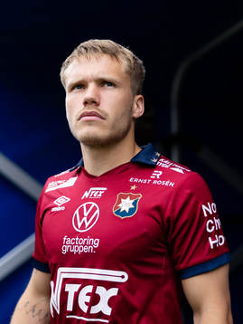 Örgrytes Hampus Dahlqvist  innan fotbollsmatchen i