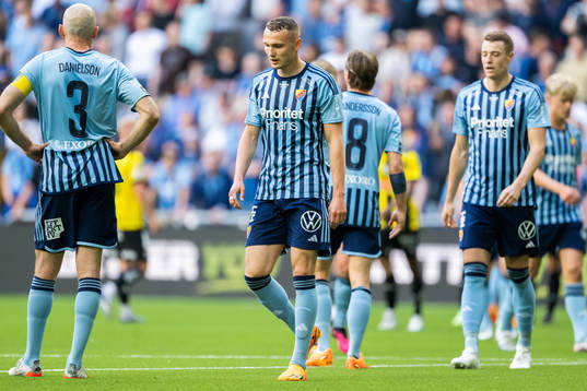 Djurgårdens Piotr Johansson deppar