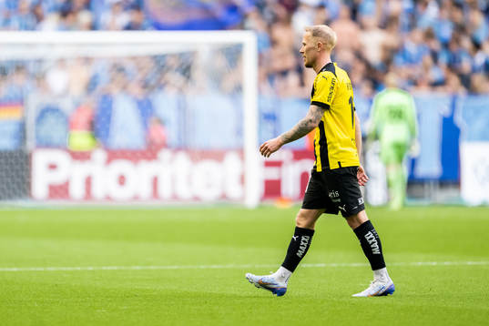 Häckens Mikkel Rygaard Jensen deppar