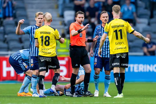 Djurgårdens Pierre Neurath Bengtsson och Hampus Finndell