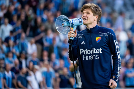 Djurgårdens Oliver Berg jublar