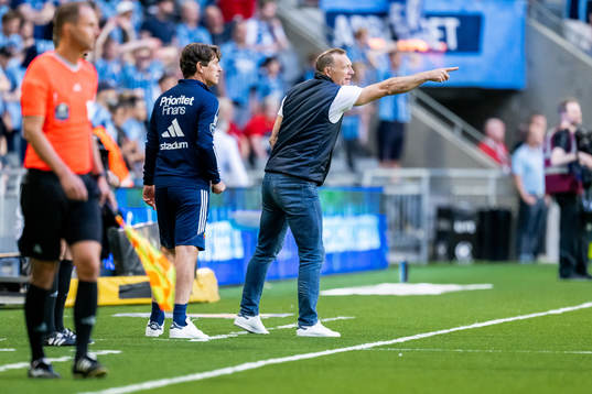 Djurgårdens tränare Thomas Lagerlöf och tränare Kim
