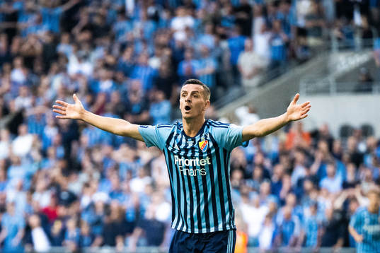 Djurgårdens Haris Radetinac reagerar
