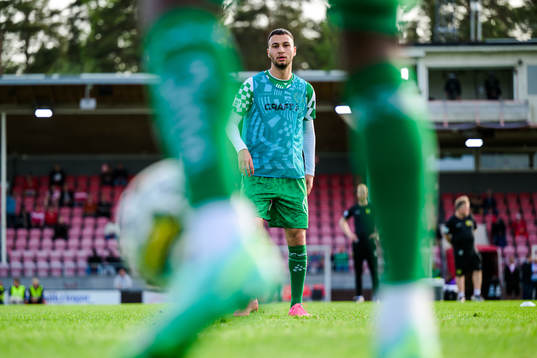 Hammarbys Abdelrahman Boudah Saidi undervärmningen