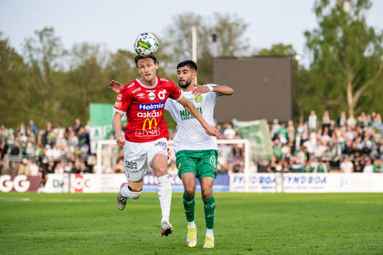 Degerfors Gustav Granath och Hammarbys Montader Madjed