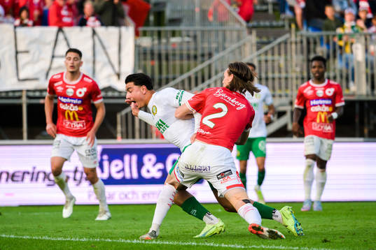 Hammarbys Jusef Erabi och Degerfors Gustav Granath