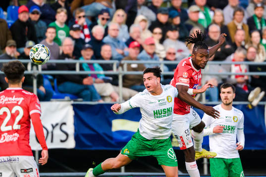 z230525 Hammarbys Jusef Erabi och Degerfors Fortune Akpan