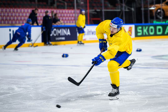 Henrik Tömmernes of Sweden at a practice session