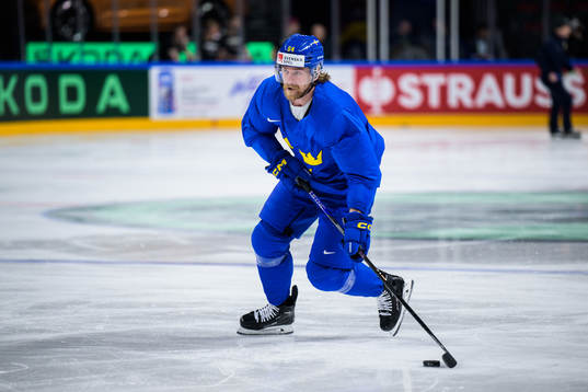 Anton Lindholm of Sweden at a practice session