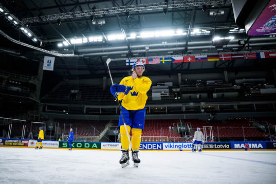 Fabian Zetterlund of Sweden at a practice session